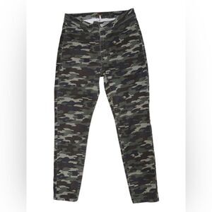 Free‎ People Green Army Camoflage Skinny Jeans Pants Size 28